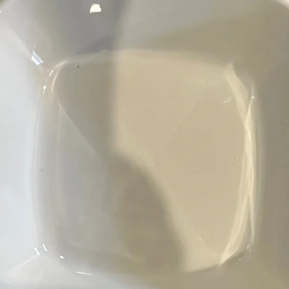 CorningWare set of 2 vintage White and Blue Square Baking Dishes 1 3/4 cup size - Picture 6 of 12